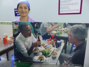 US-Präsident Obama im Street Food Restaurant. © Foto: Dr. Bernd Kregel, 2016